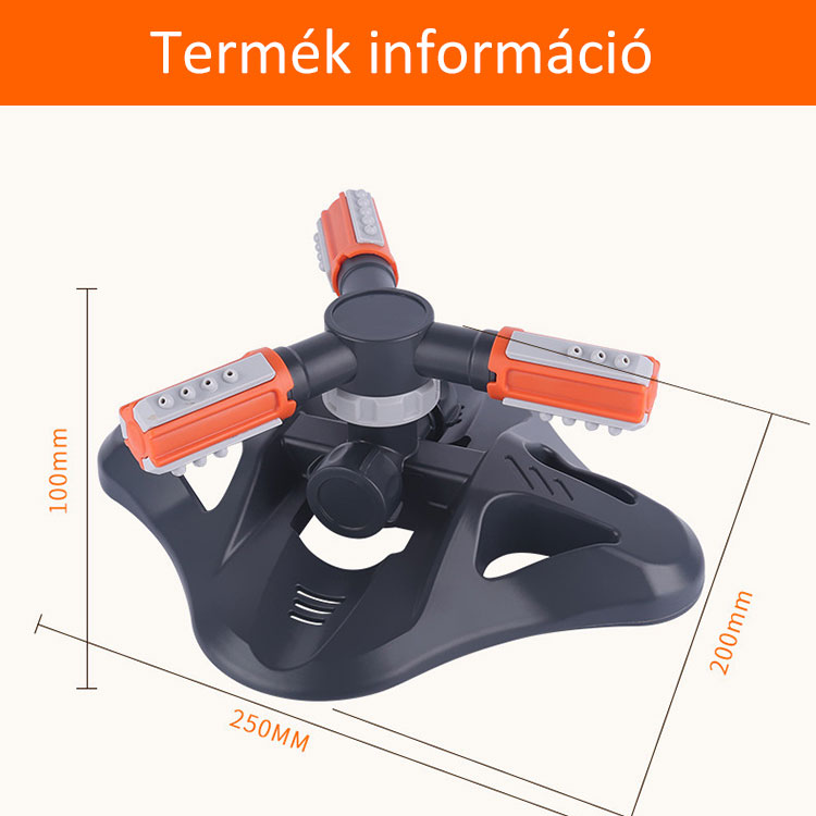 Többcélú kerti automatikus forgó locsoló