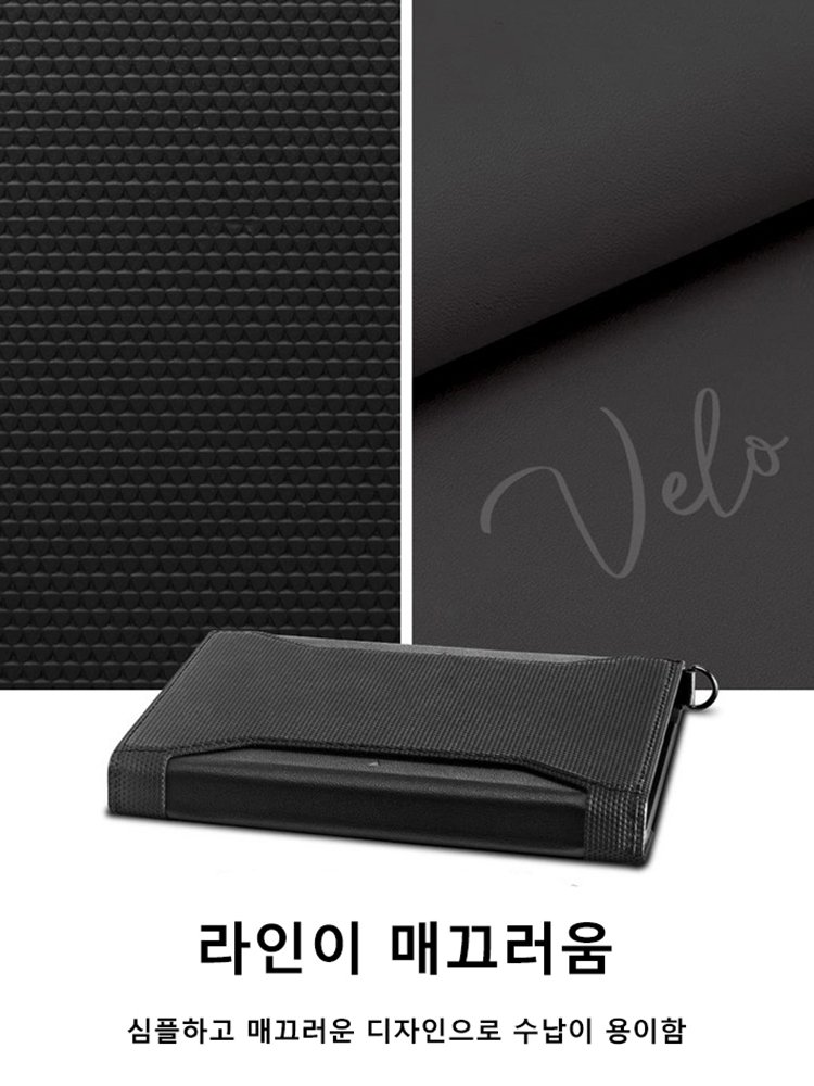 【돈 많고 조용한 남성을 위한 디자인】다기능 가죽 여권 지갑