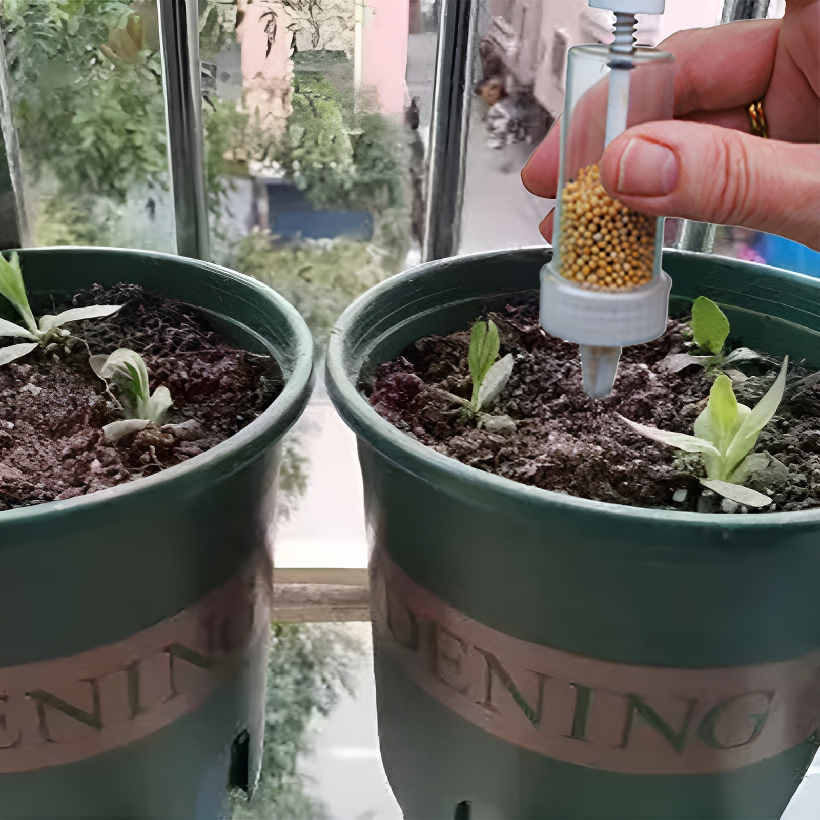 家庭菜園の種まき機