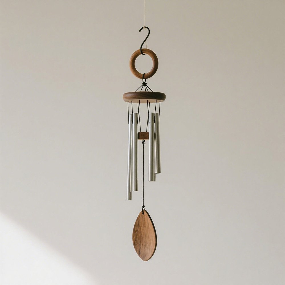 Ozdoby na zvonkohře na balkóně v ložnici