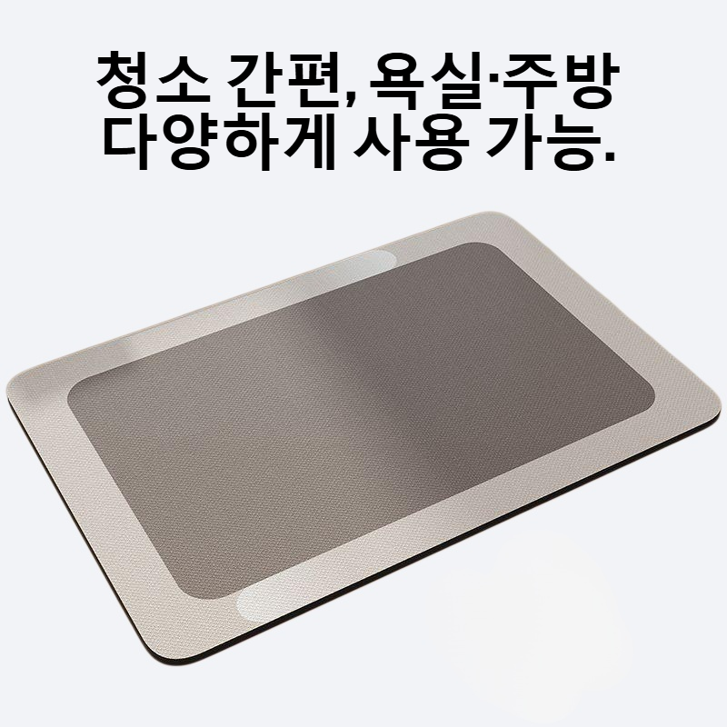 욕실 규조 진흙 흡수 발판