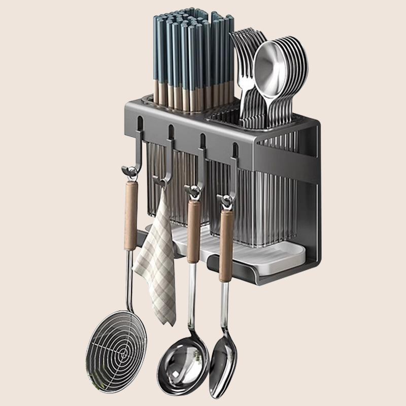 Home drainage non perforated wall mounted chopstick holder