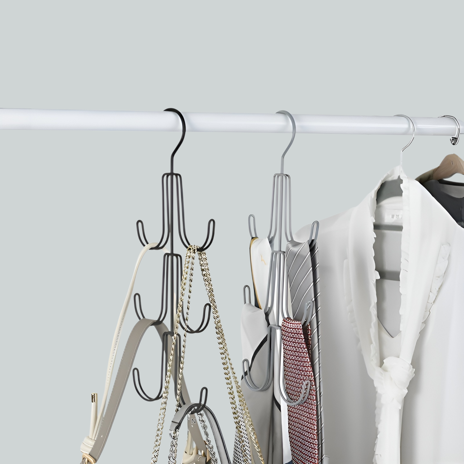 Multifunctional iron bag hanger
