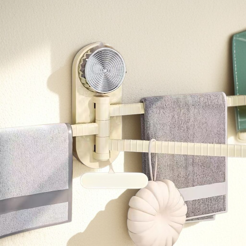 욕실 화장실 후크 펀치 프리 강력 빨대 회전 수건걸이 벽걸이 전용 후크