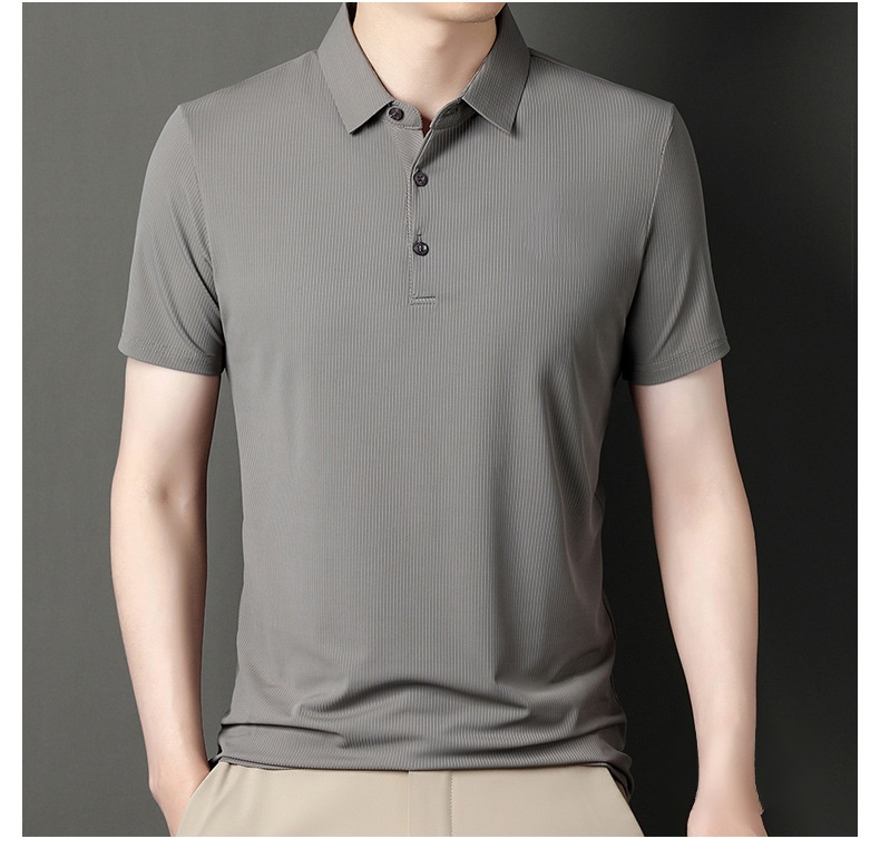 吸汗速乾 冷感ポロシャツの生地拡大