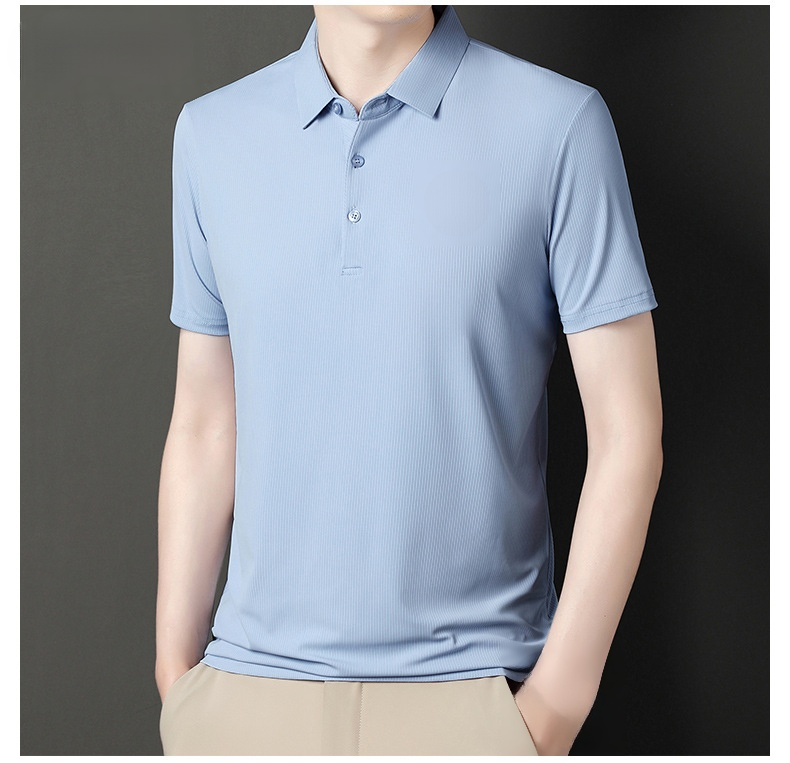 冷感ポロシャツ 背面デザインとフィット感