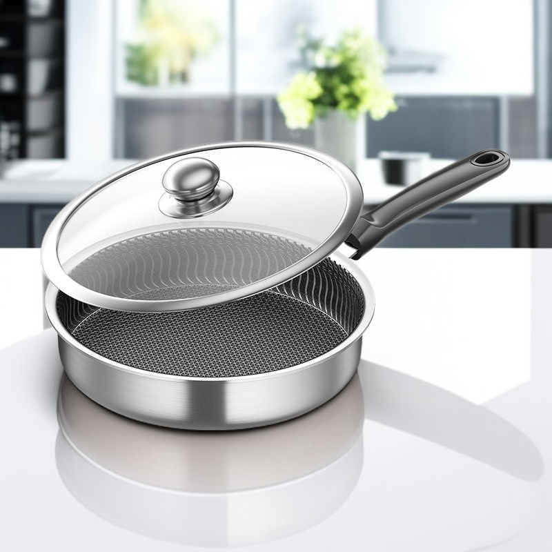 ステンレス鋼フライパン