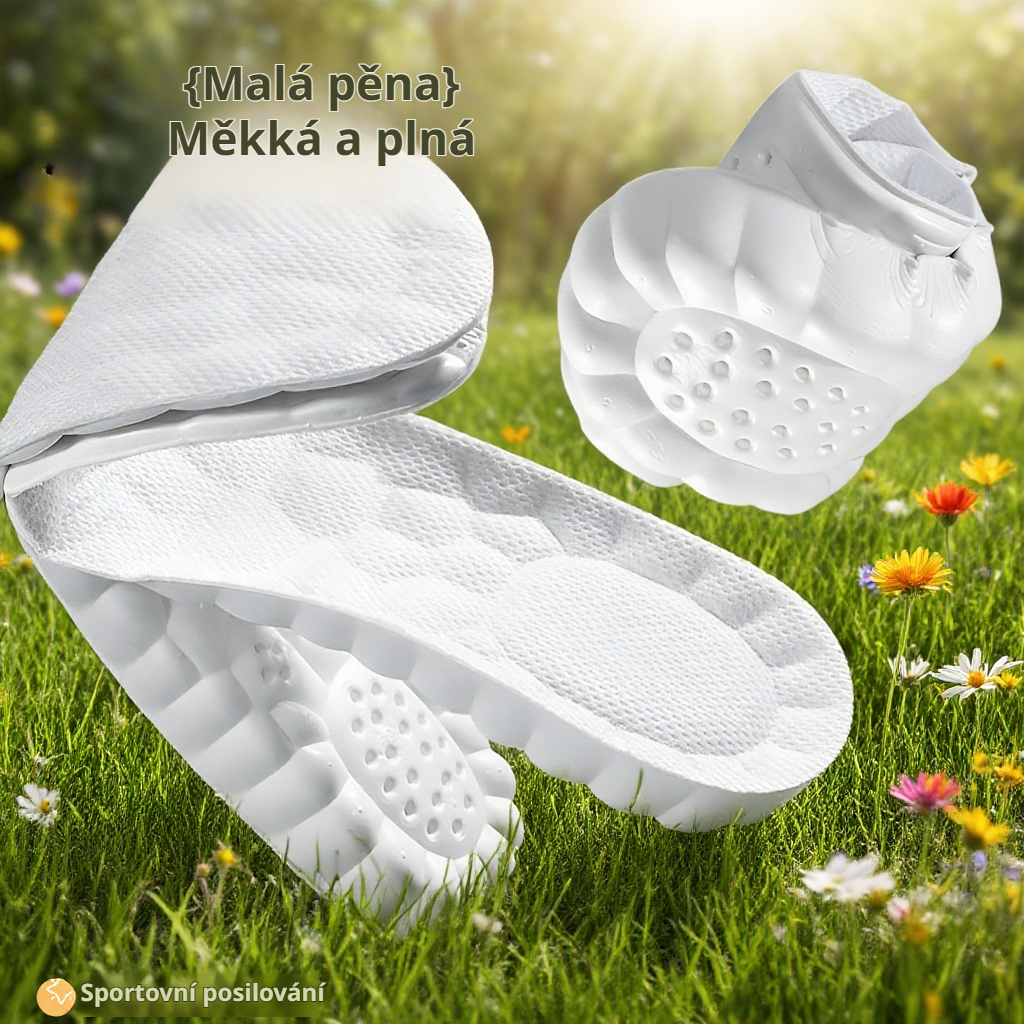 Vložky s tlumením nárazů pro sportovní aktivity