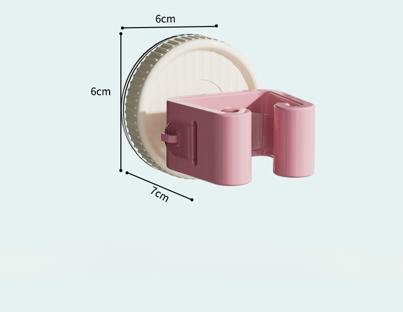 화장실 문 뒤 벽걸이 밀대걸이 편리한 빨판 펀치프리 벽걸이 벽수납 미끄럼방지 밀대걸이 벽수납선반
