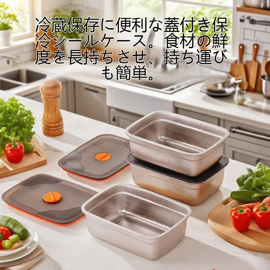 家庭用蓋付き保冷シールケース