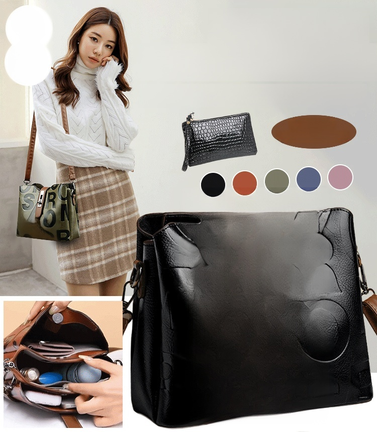 立体エンボスロゴ・ショルダーバッグ