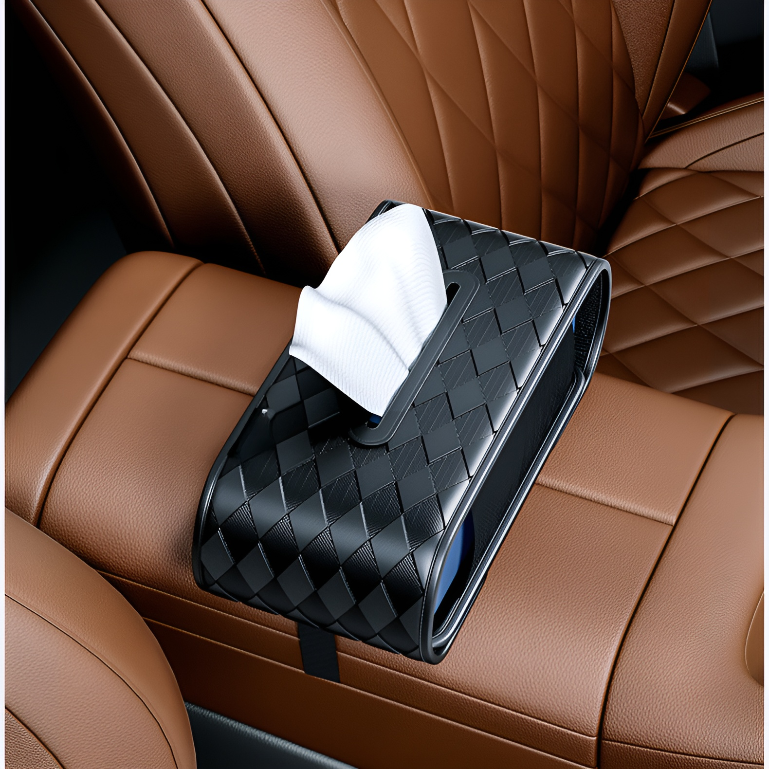 おしゃれな車用ティッシュボックス 収納力抜群