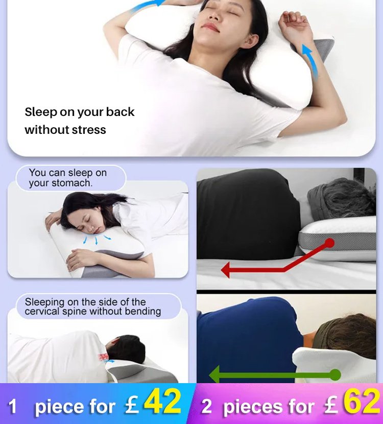 Multifunctional Sleep Memory Cow Horn Pillow
