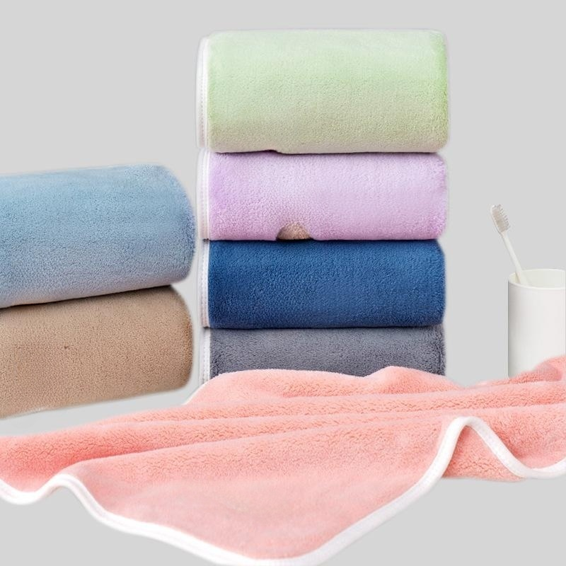 샹펑 코럴 더 두꺼운 빅사이즈 흡수 타월 성인 가정용 소프트 세안 타월