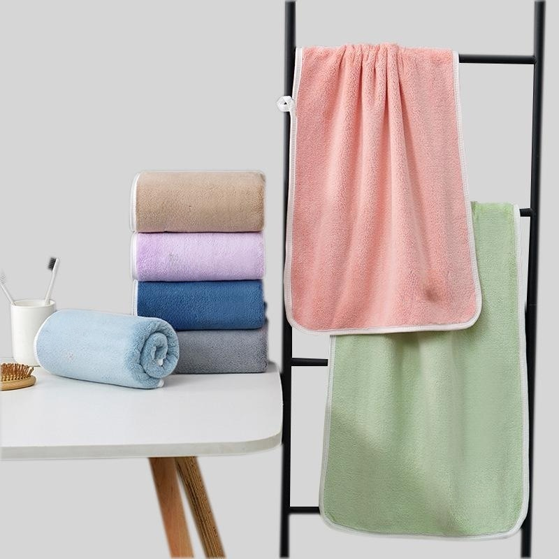 샹펑 코럴 더 두꺼운 빅사이즈 흡수 타월 성인 가정용 소프트 세안 타월