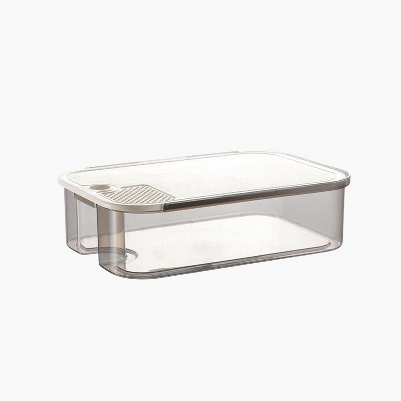 収納ボックスとまな板の組み合わせ