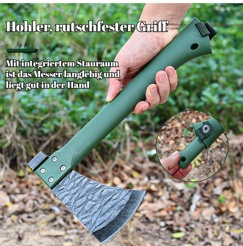 Outdoor-Bergaxt, rutschfest, verschleißfest, multifunktional, Camping-Handaxt, integrierte Ingenieur