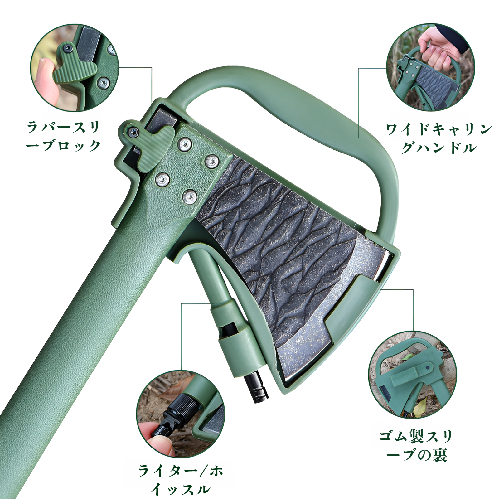 アウトドアマウンテンアックス、滑り止め、耐摩耗性、多機能キャンプハンドアックス、統合エンジニアアックス、アウトドア薪割りサバイバルアックス