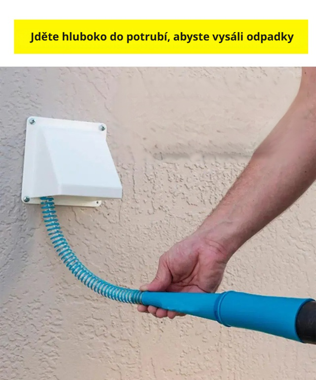 Prodlužovací trubice pro efektivní čištění domácnosti