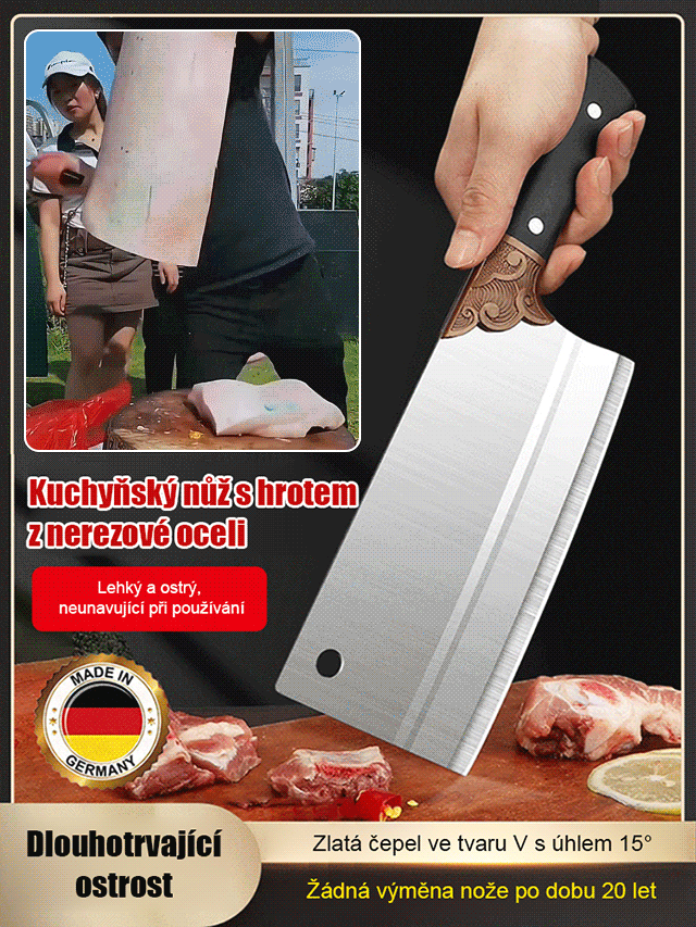 Fadeng extrémně ostrý nerezový kuchyňský nůž HB