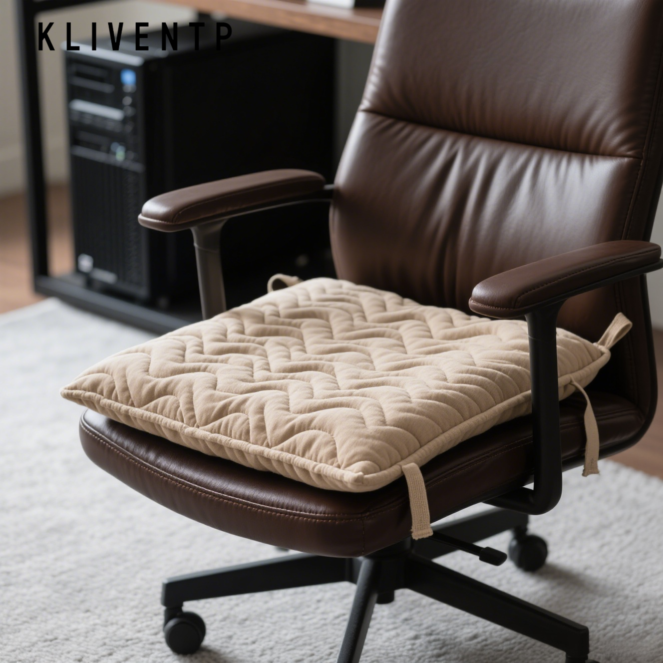 Soft and supportive cushion for office chairs