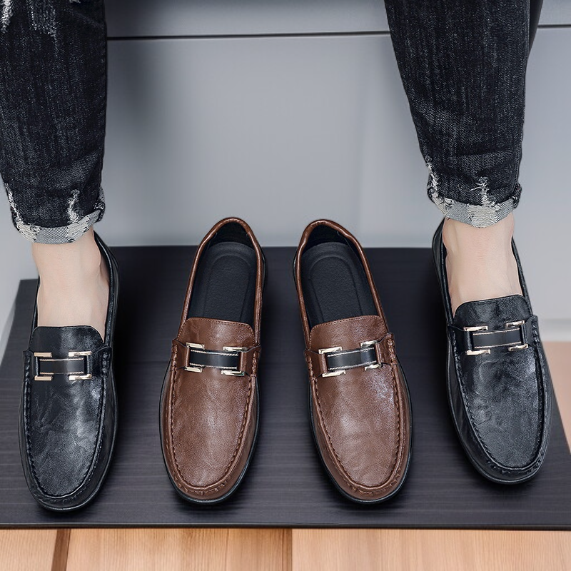 メンズ本革ローファー