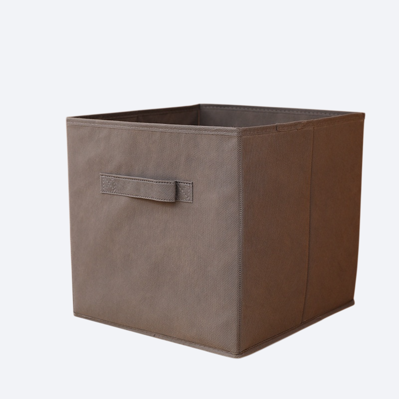 صندوق تخزين من القماش غير المنسوج قابل للطي بدون غطاء للاستخدام المنزلي