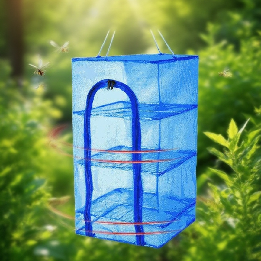  다층 접이식 건어물 망/방충 건조망