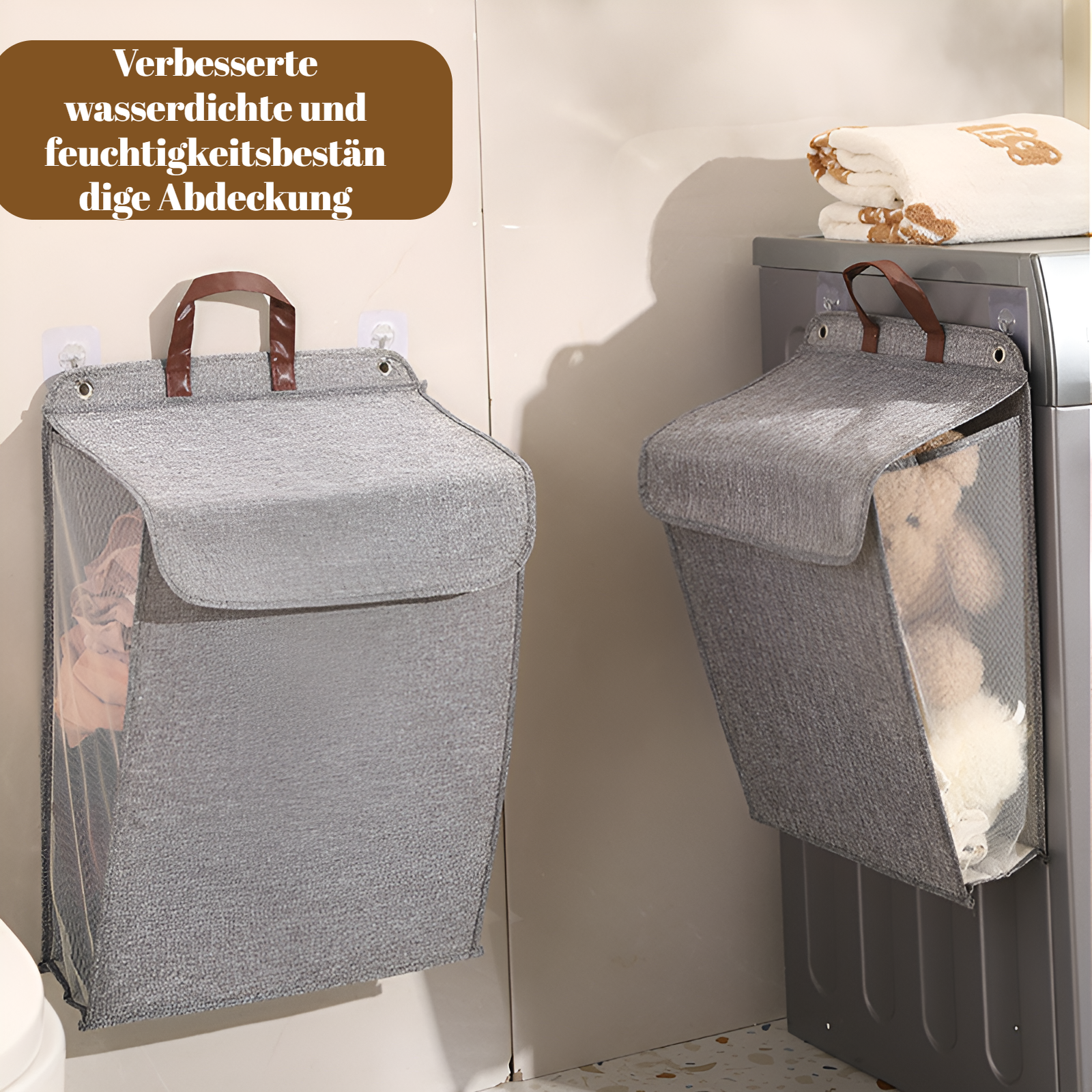 Großer Haushaltskorb für schmutzige Kleidung aus robustem Material