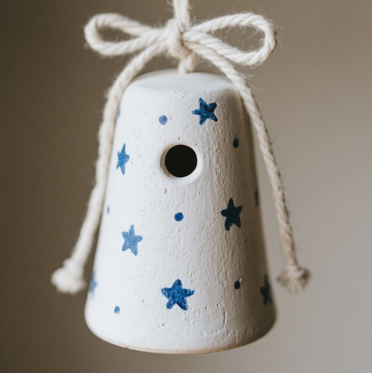 Carillons éoliens en terre cuite de la série Star