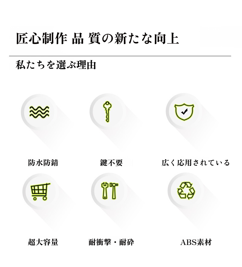 ホテルの客室で使用中の貴重品収納ボックス