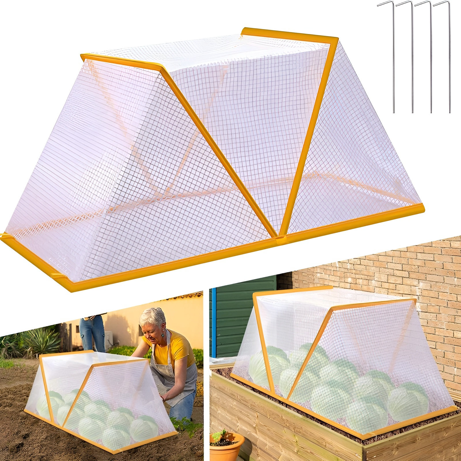 透明園芸植物断熱テントプラスチックガーデン植物保護カバー折りたたみ式耐寒性および耐霜性苗カバー