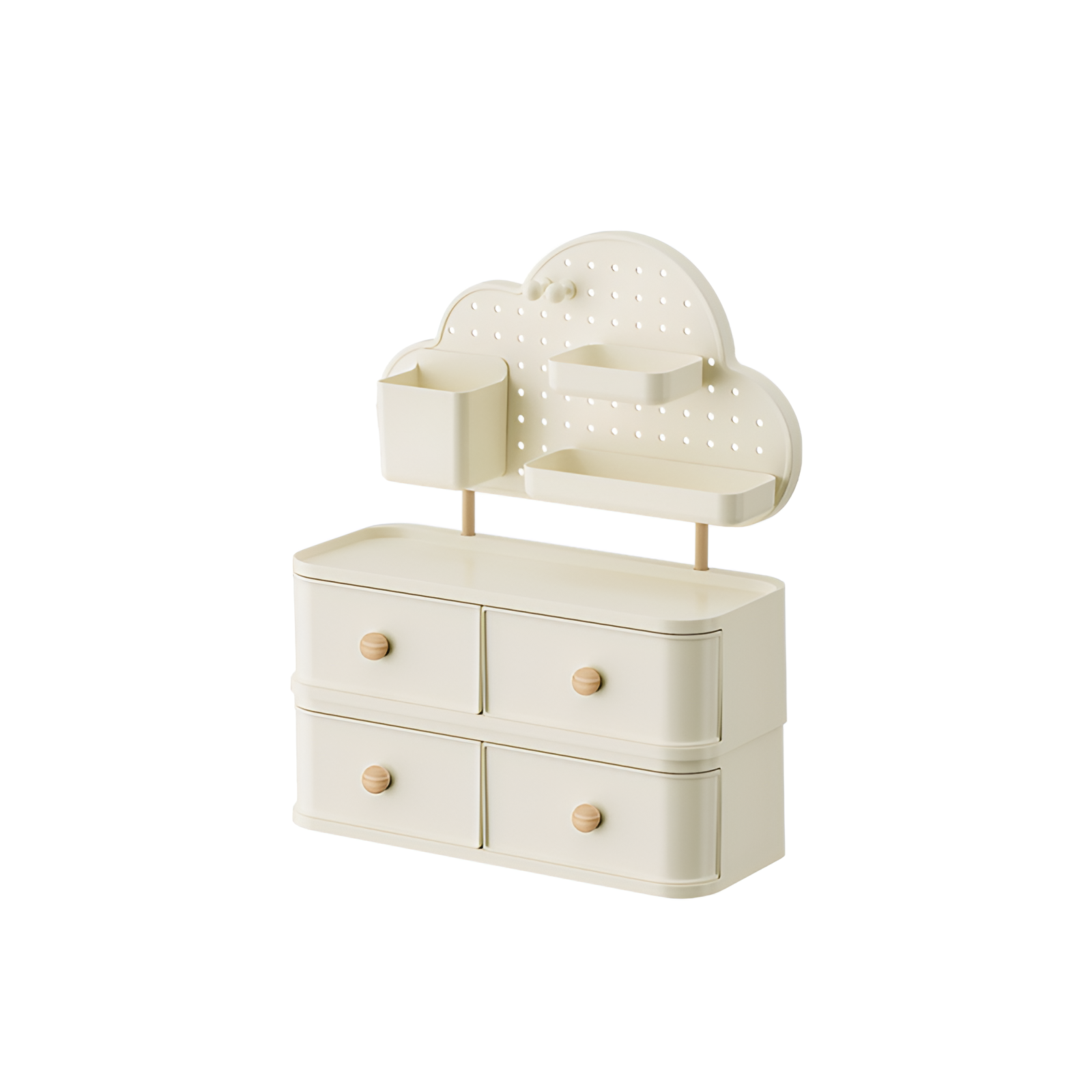 デスクトップクラウド穴あき収納ボックス高価値引き出し式収納ラック大容量収納ボックスデスクトップ雑貨ラック