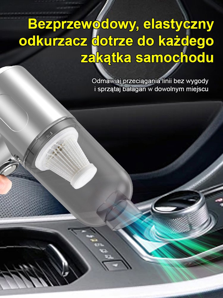 Przenośny wielofunkcyjny odkurzacz o dużej sile ssania