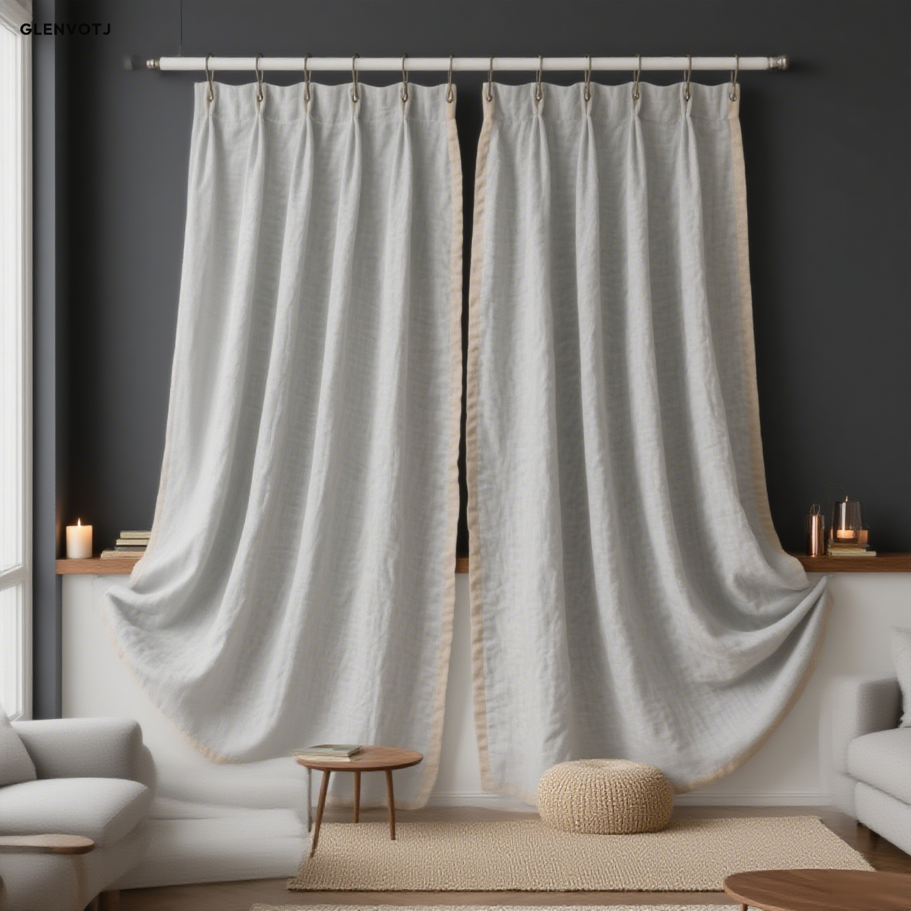 Lehké luxusní závěsy vysoké třídy