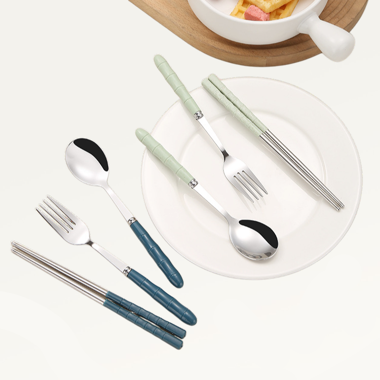 스테인리스 휴대용 식기 3종 세트