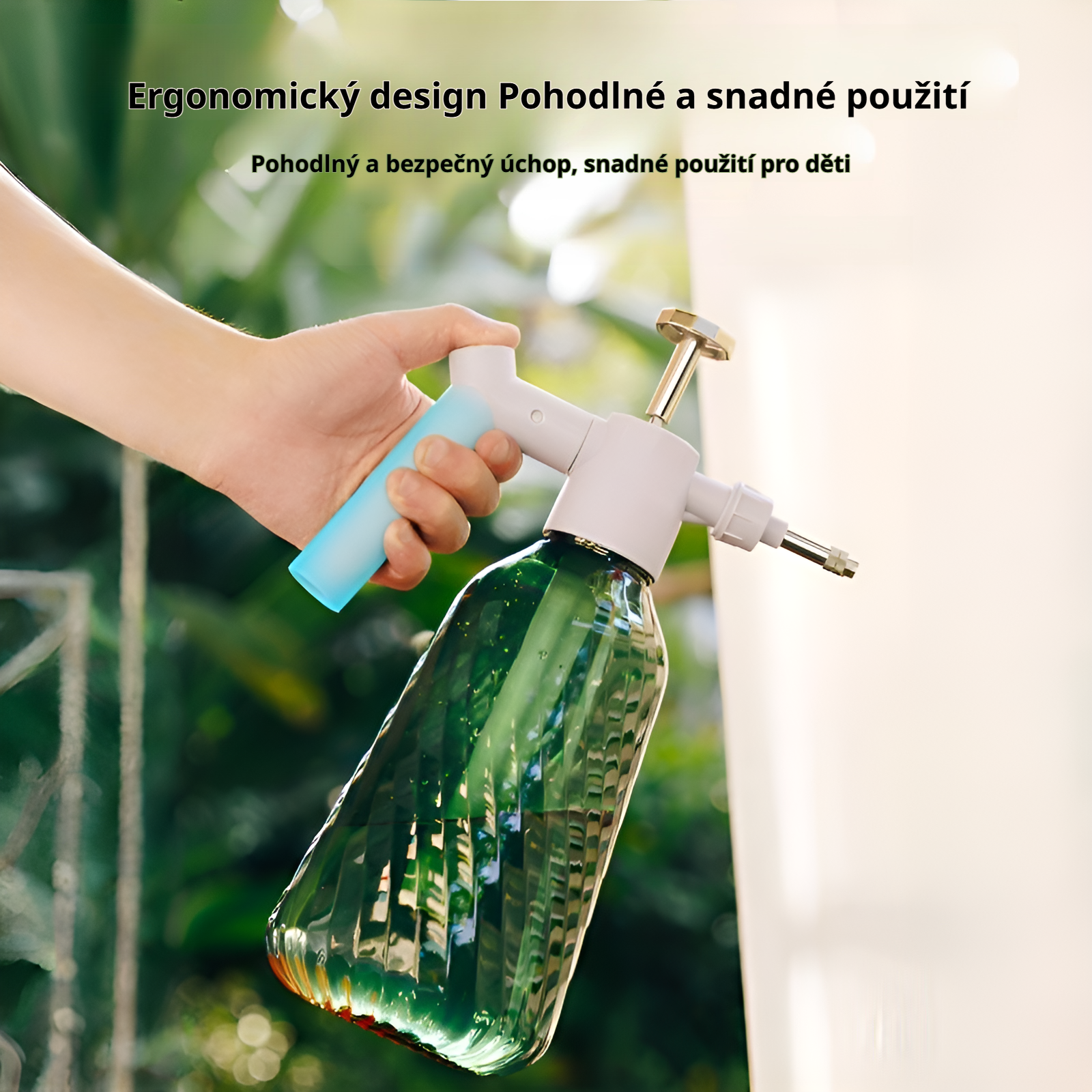 Detailní pohled na trysku tlakového postřikovače