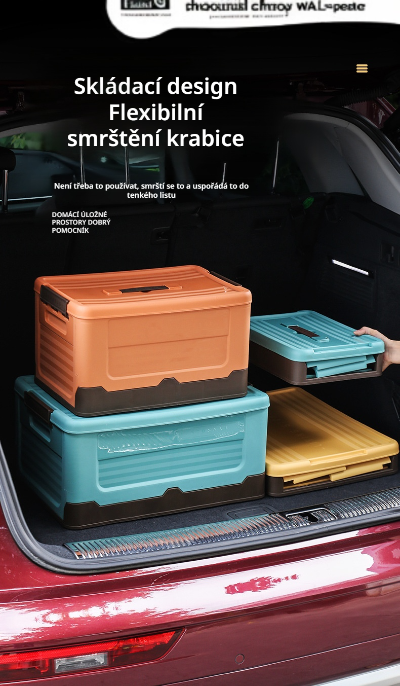 Large car luggage box for efficient organization