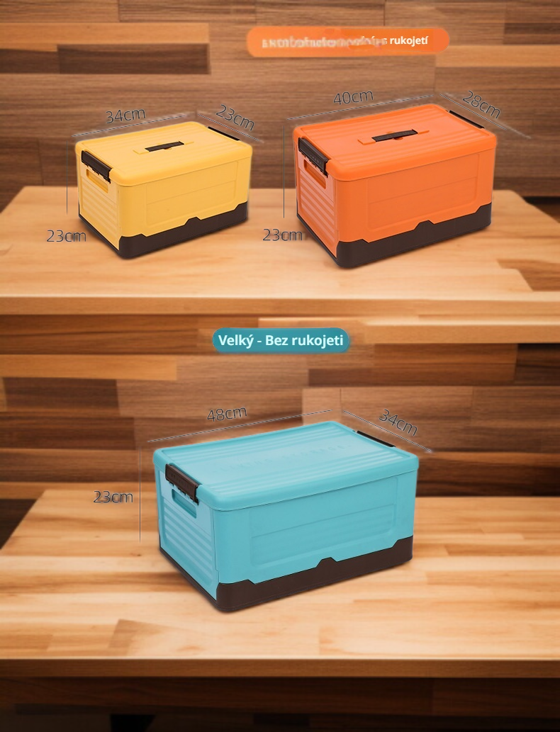 Spacious car boot storage box for travel essentials