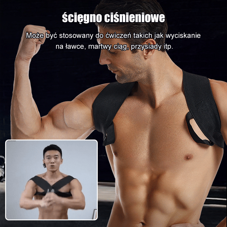 Pasy do treningu ramion z elastycznymi taśmami