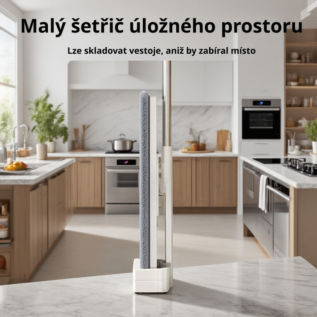 Detail čisticího stěrače na podlahu