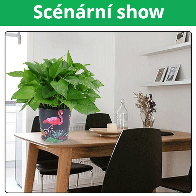 Malovaný samozavlažovací květináč