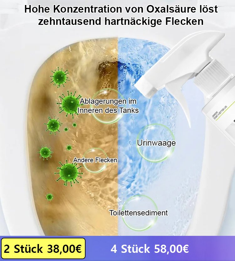 Kraftvoller Oxalsäure-Fleckenentferner für die Toilettenreinigung