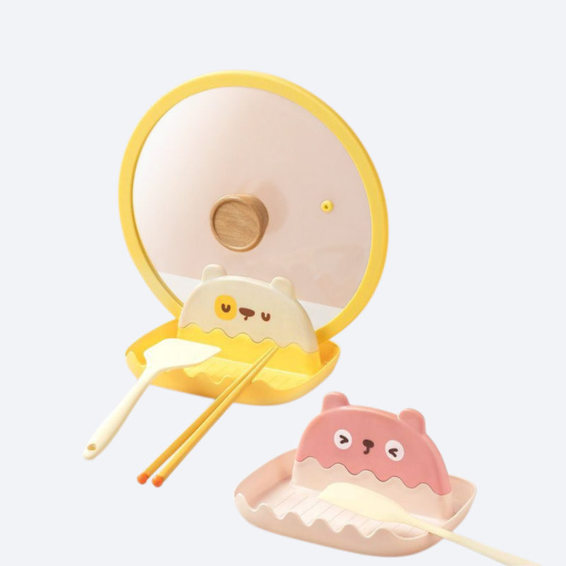 Kitchen lid storage rack