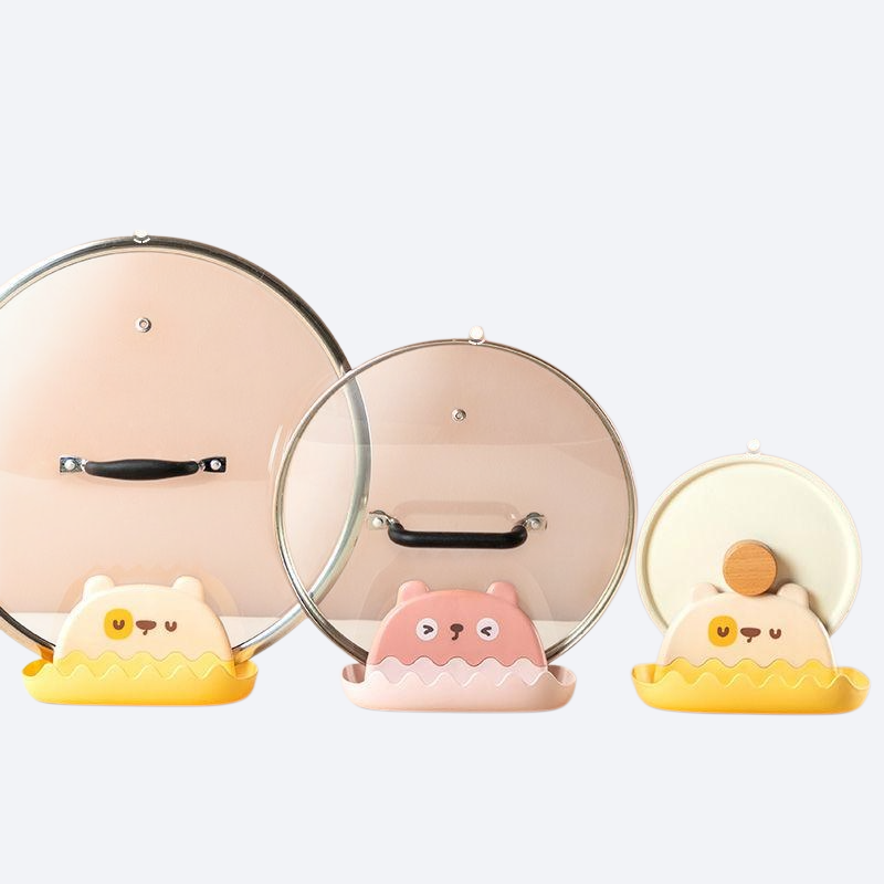 Kitchen lid storage rack