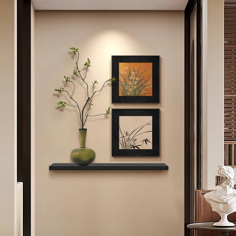 Medieval style restaurant art entrance corridor aisle hanging painting retro background wall mural