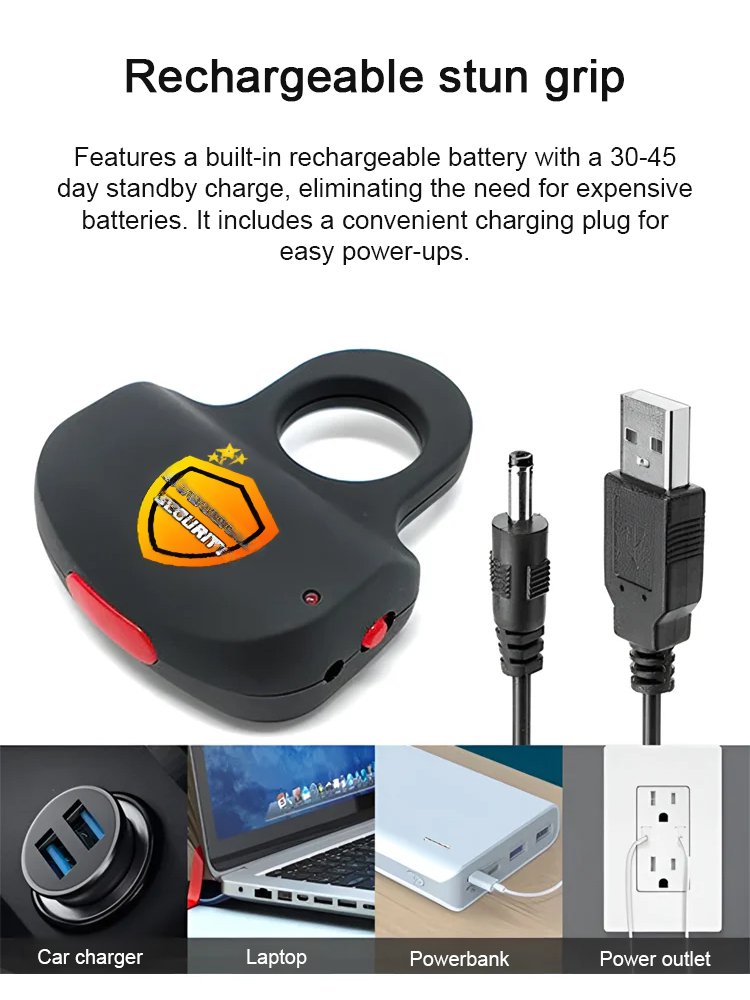 Finger key chain stun gun