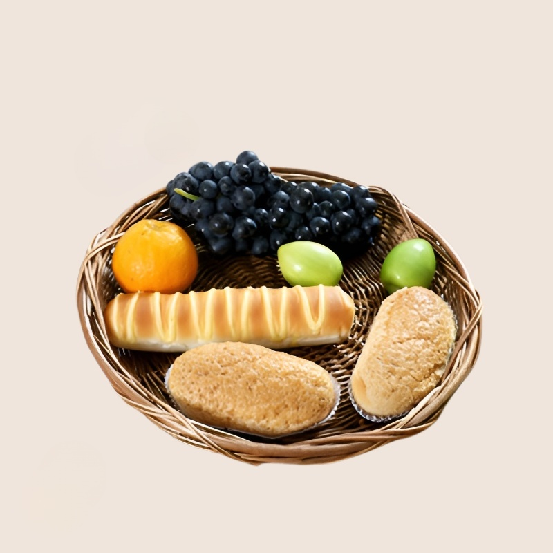 수제 대나무 부엌 간식 수납 바구니