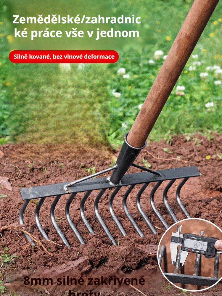 Multifunkční oddělitelné hrábě pro zemědělství