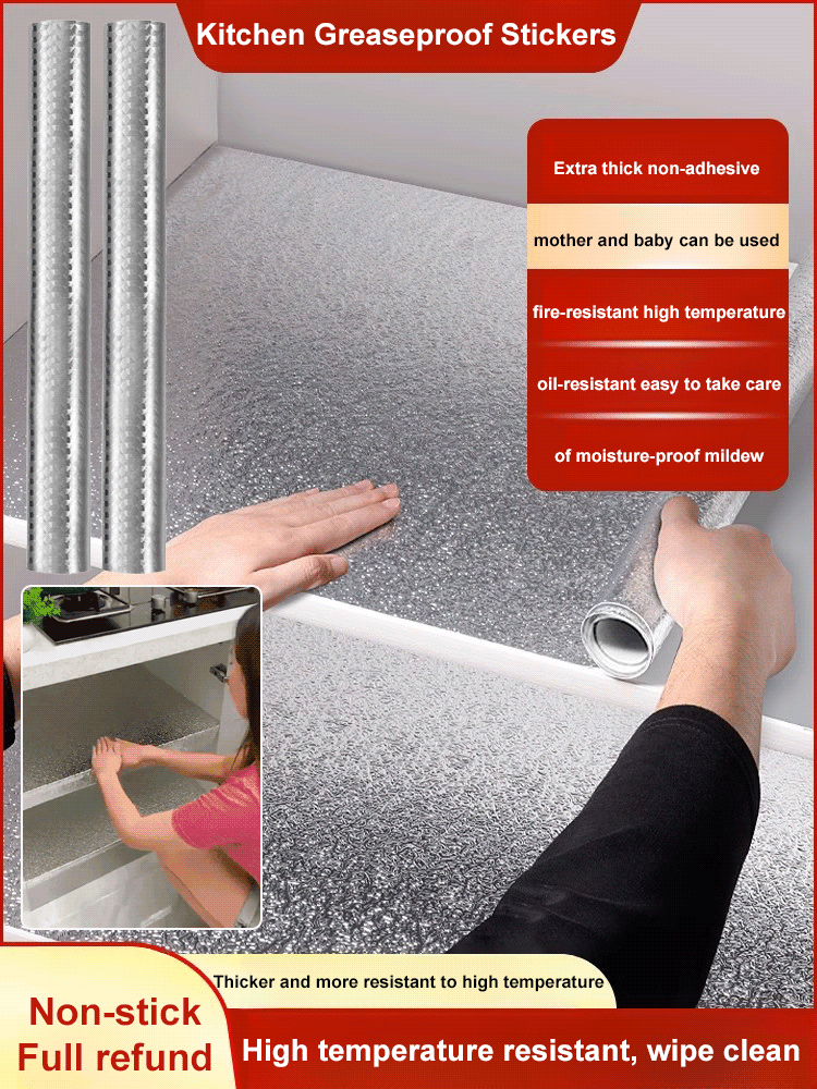 Kitchen oil-proof, waterproof and moisture-proof self-adhesive sticker